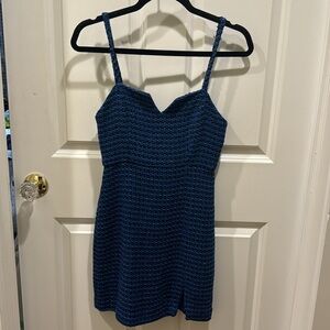 Zara Blue & Black Mini Dress